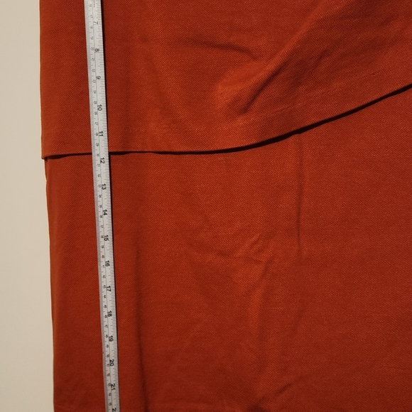 CAbi Asymmetrical Layered Skirt in Rust - Picture 2 of 9